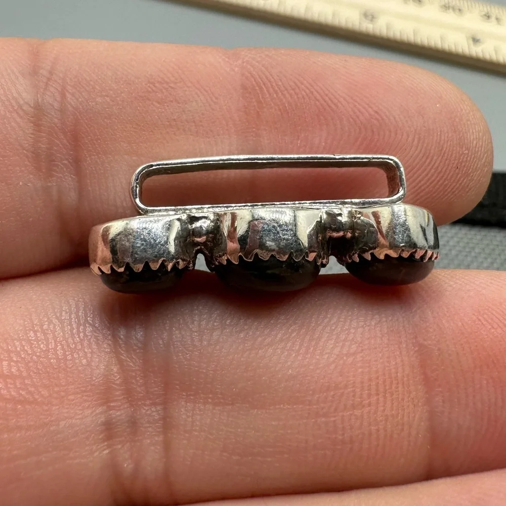 ⌚Blackjack Turquoise Sterling Silver 925 Watch Band Charm Handmade Black Jack